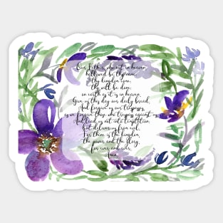 Our Father | Daily Prayer | Scripture Art Sticker